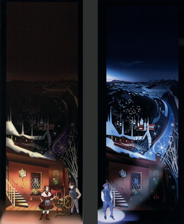 Front Curtain.  Передний занавес.